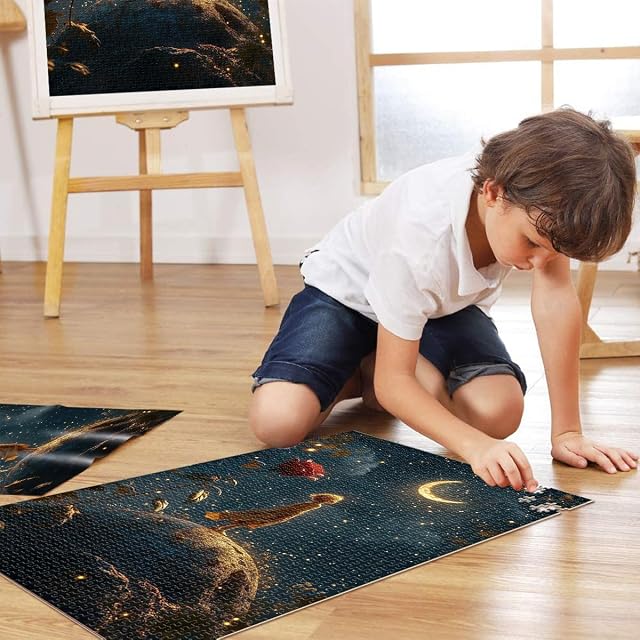 Foto 4 de 6 de Puzzle de 2000 Piezas para Adultos El Principito bajo Las Estrellas Análisis y lógica con Piezas de Formas…
