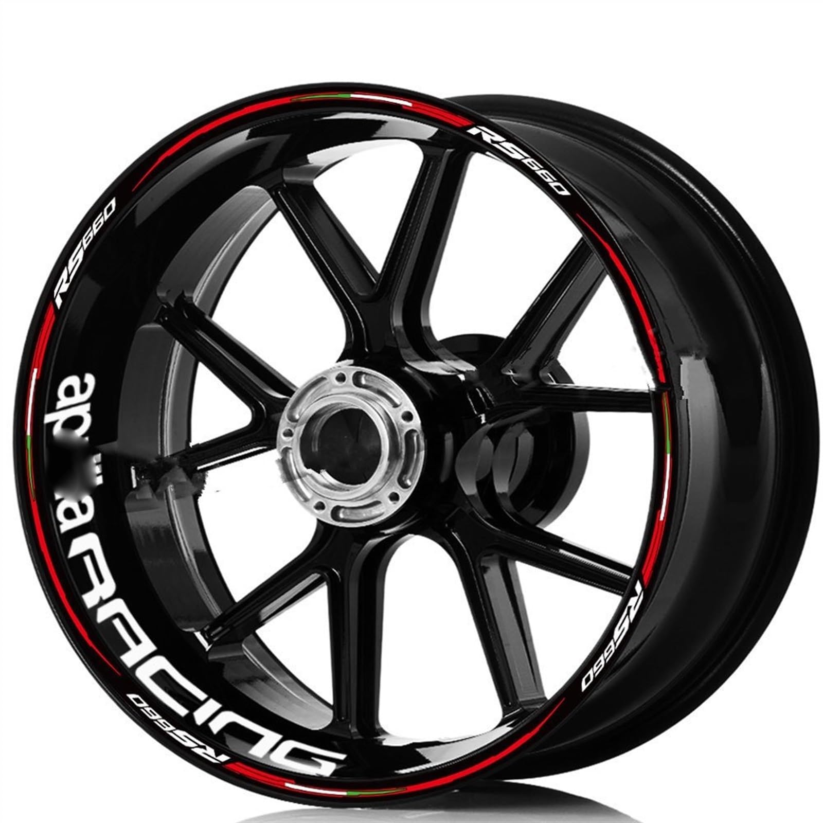 Adesivi Per Ruote Moto - Strisce Riflettenti Per Aprilia RS660 - Decorazione Sicura - Foto 2