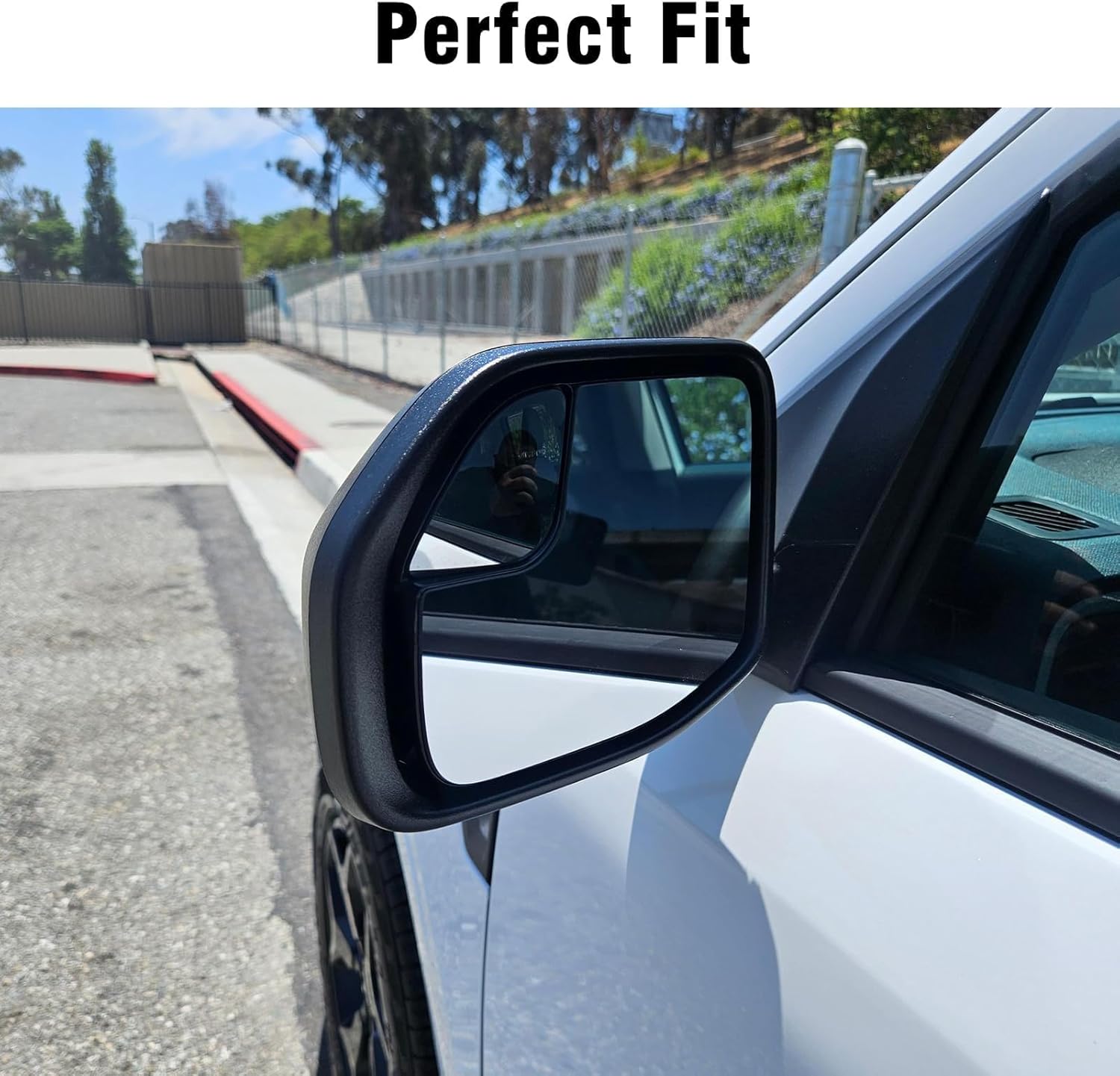 Power Heated Mirror Glass Compatible with Ford Maverick 2022 2023 2024, Left Driver Side Exterior Mirror Glass Lens Replacement for Maverick XLT/Lariat with Heating Function, Left Side