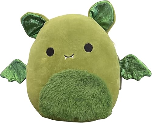 Squishmallow Rosemary The Bat - Peluche Kellytoy con licencia oficial de 8 pulgadas, juguete de peluche coleccionable suave y blando de Halloween –