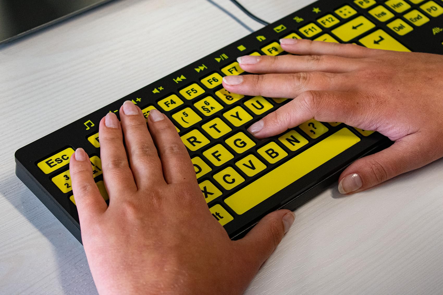 Keyguards For Computer Keyboards Contrast Keyboard Buy ALT ClearKeys Keyboard And Keyguard Combo - Large ...