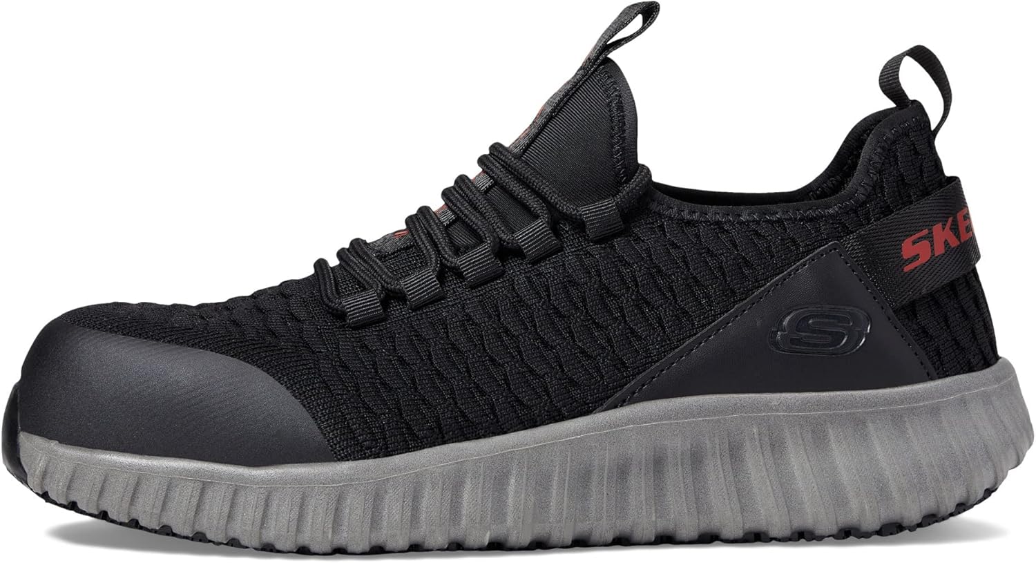 Skechers Cicades - Korbyn Comp Toe Black/Grey 8.5 D (M)