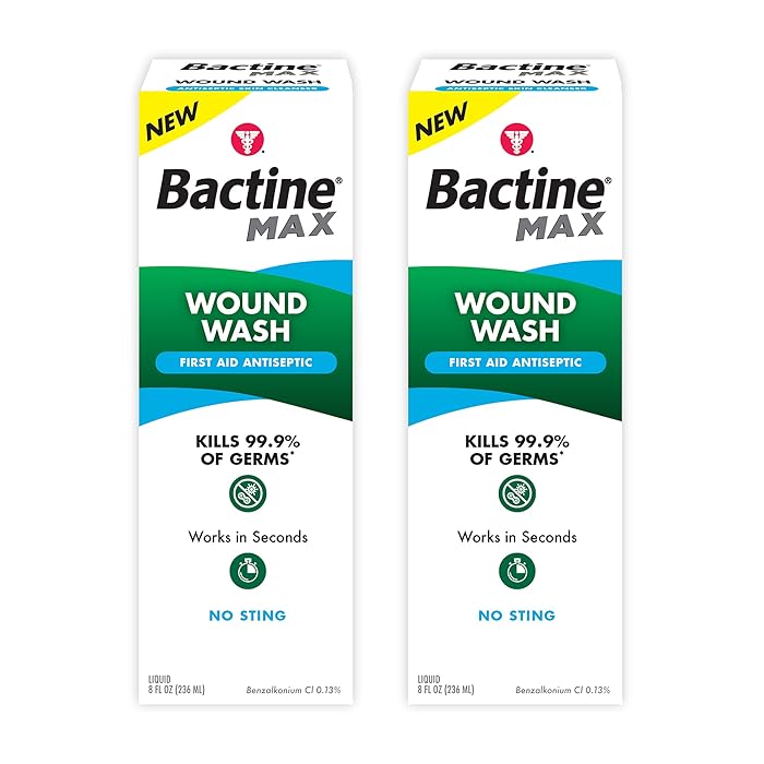 Buy Bactine MAX First Aid Antiseptic Wound Wash, 8 fl oz, 2 Pack Online