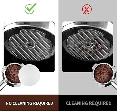 Miniatura 4 de 500 filtros de papel de café para cafetera expreso, filtro de café espresso sin blanquear de 2.126 in, portafiltro, compatible con Breville Barista,