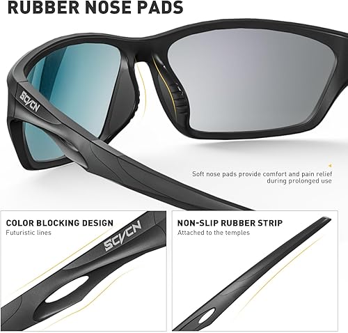 Miniatura 4 de Polarized Sunglasses Sports Glasses UV400 Protection for Men Women Cycling MTB Fishing Running Driving Baseball