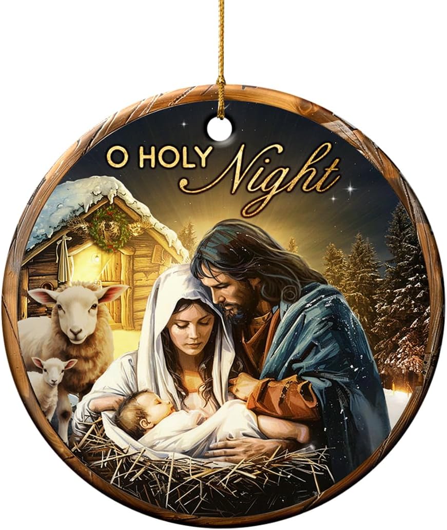 VeryHomy Nativity Ornaments For Christmas Tree Christian
