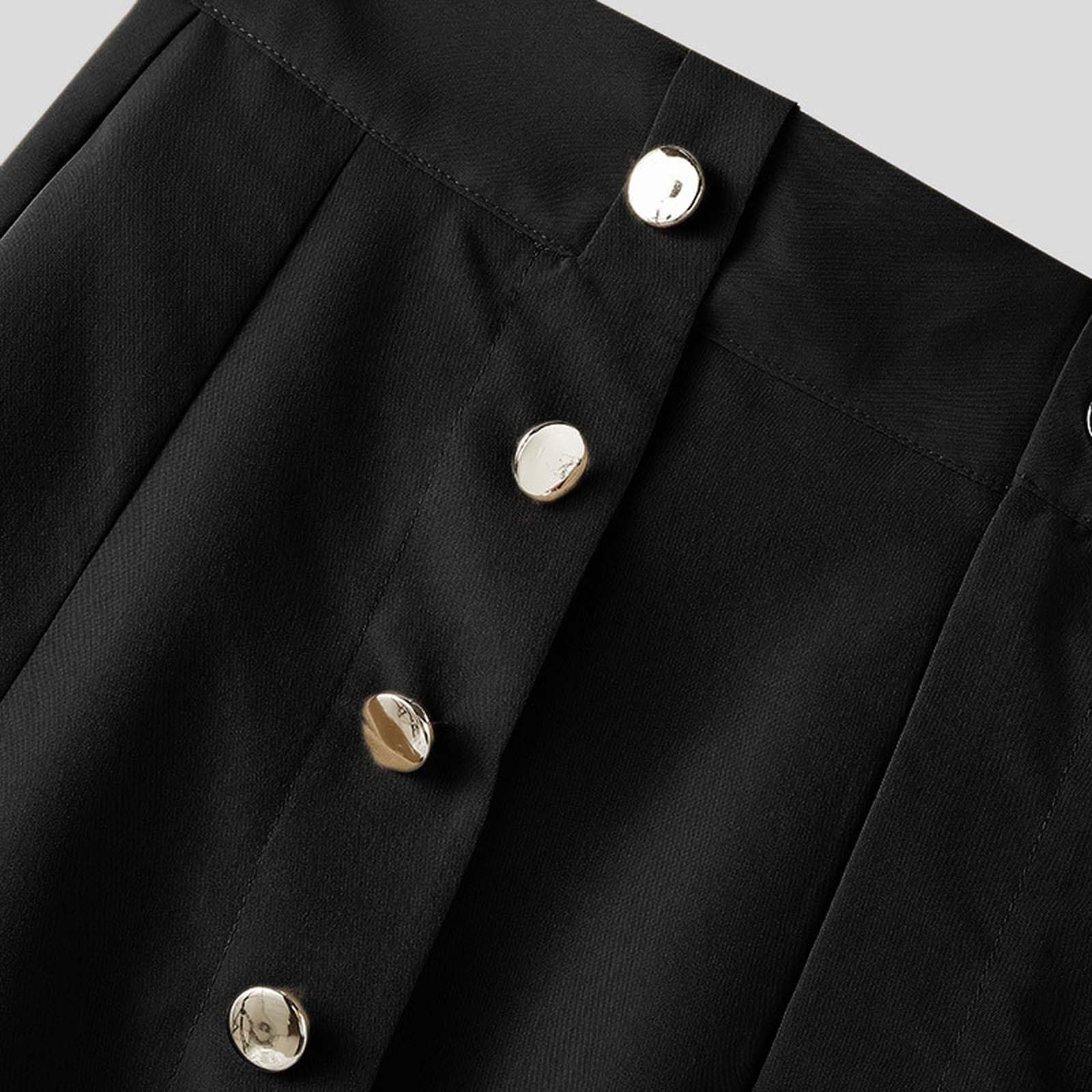 Pantalon pour homme avec panneau de jupe spectaculaire - Combinaison de jupe avant-gardiste - Modèle extravagant avec boutonnière
