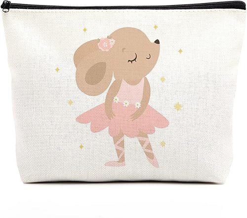 Miniatura 1 de fkovcdy Lindo bolso de maquillaje de bailarina acuarela ballet bailarina regalo recital regalo niña adolescente estudiante amante del ballet, Color