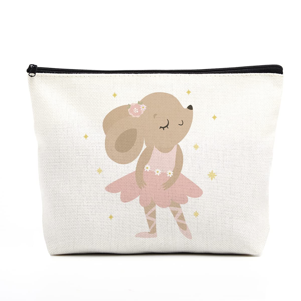 fkovcdy Cute ballerina makeup bag watercolor ballet dancing girl dancer gift recital gift little girl teen student ballet lover