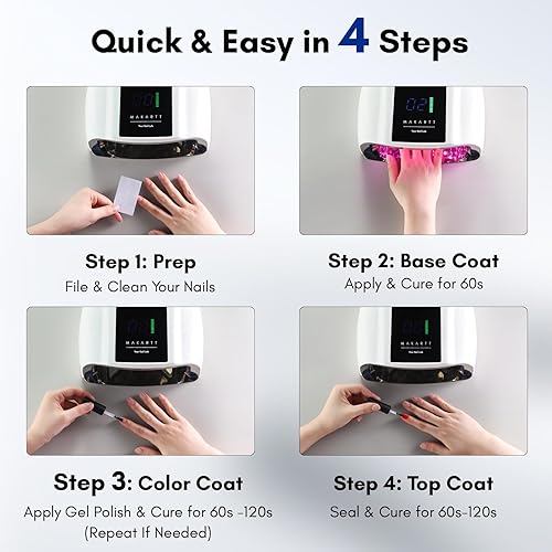 Vista 25 de Makartt Guantes UV para manicura de gel, guantes profesionales de protección UPF50+ para mujeres y hombres, elásticos sin dedos, protegen las manos