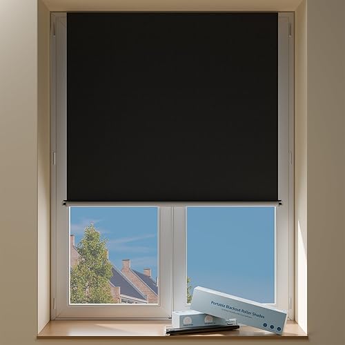 Miniatura 1 de Sumobaby Cortinas opacas portátiles con cierre magnético, de 30 x 64 pulgadas, sin taladro, con cintas mágicas resistentes al calor, cubierta de