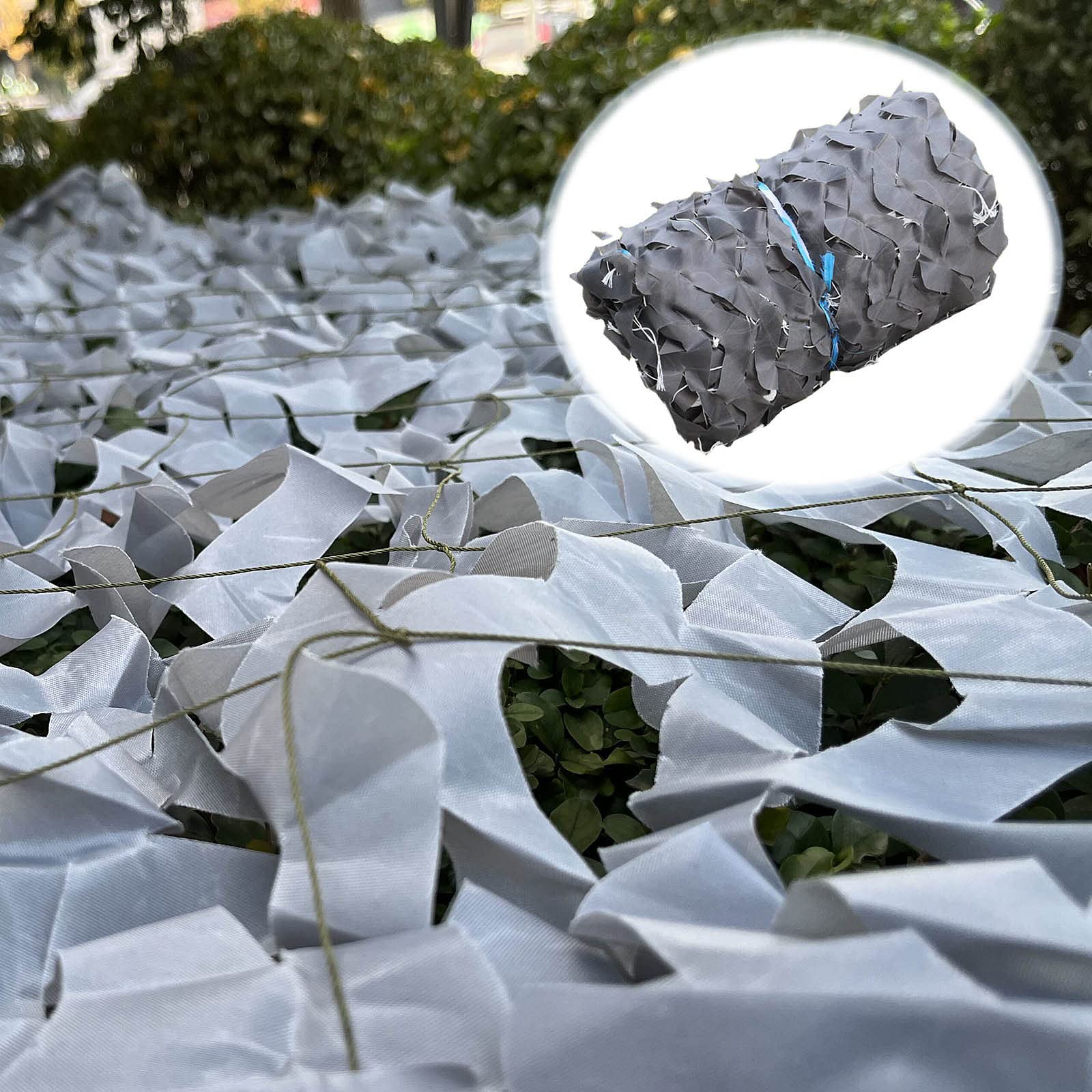 Pxzybd Reinforced Camouflage Netting,Grey,Garden Pergola Balcony Shade Net,Military Hunting Camo Netting,Sunscreen Camouflage Net,for Camping Theme Party Decoration Car Cover,Grey-5x6m(16.4 * 19.7ft)