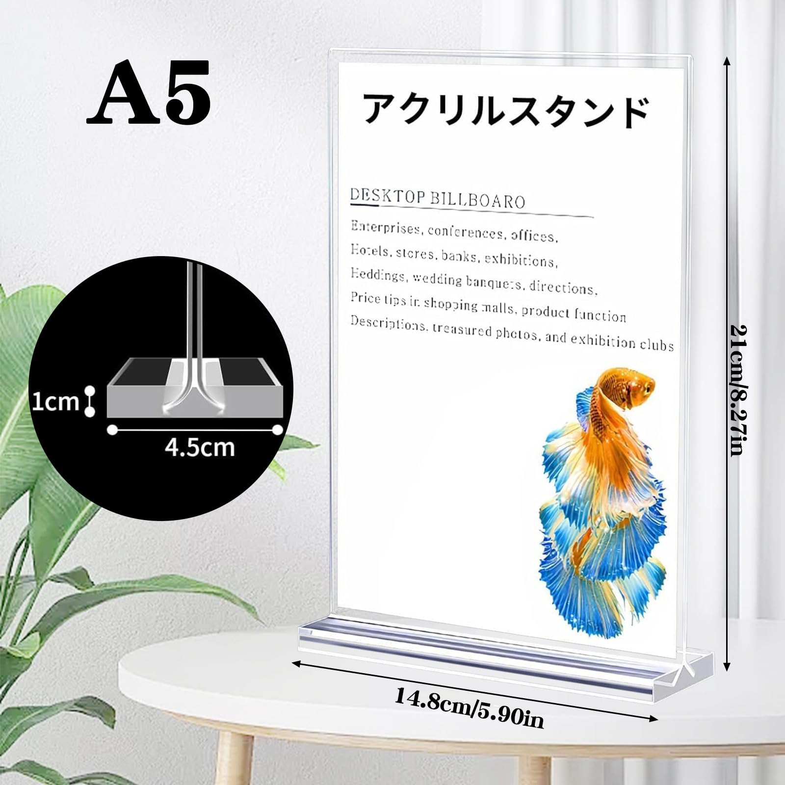 Amazon.co.jp: VUDVD 6Pcs アクリルスタンド A5 カードスタンド