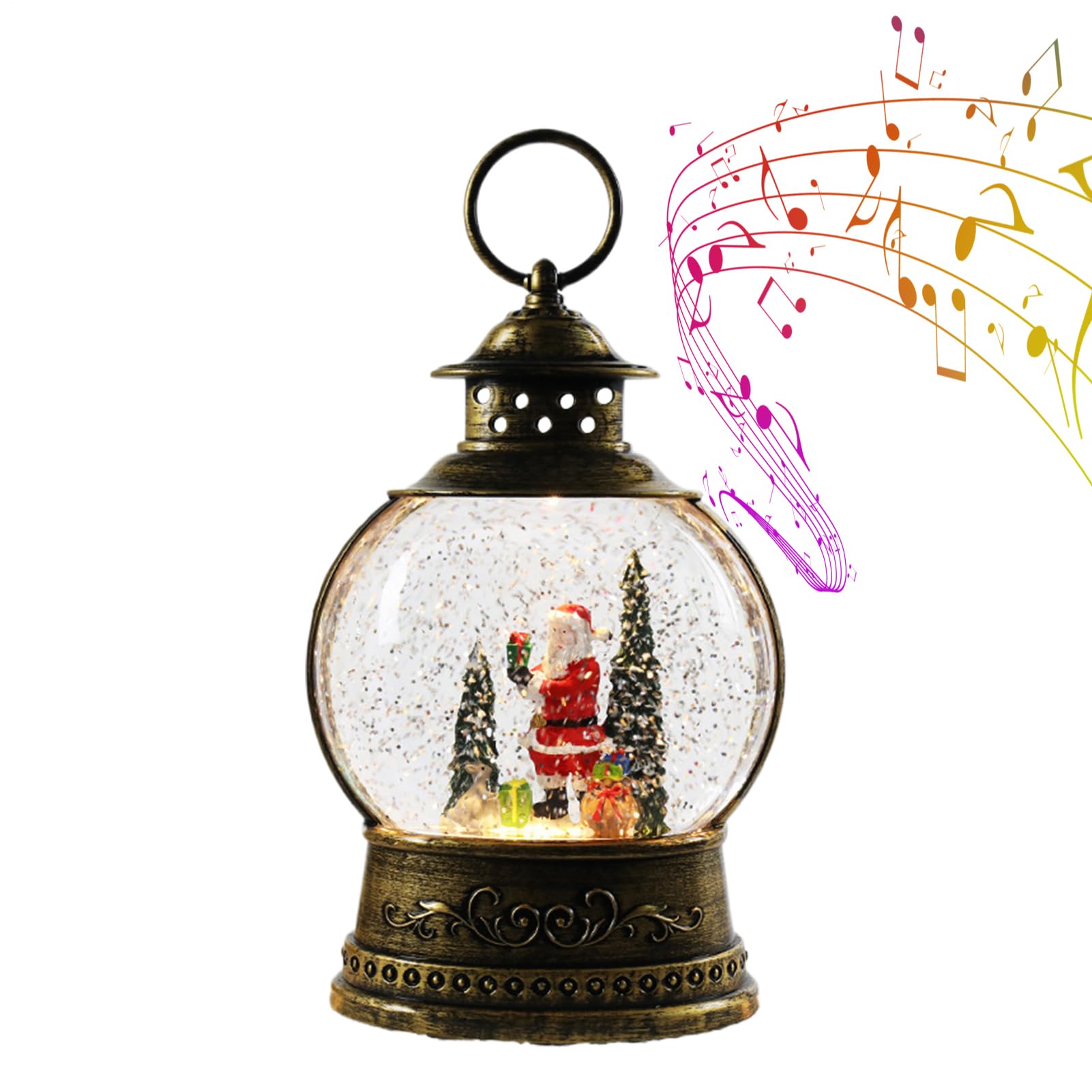 Boule À Neige De Noël avec Musique Alimenté par USB et Piles
