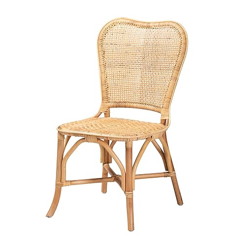 Irene Modern Bohemian Natural Rattan Dining Chair