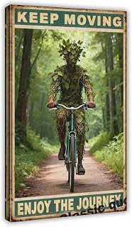 Keep Moving, Enjoy The Journey Canvas Poster Print Picture Paintings for Wall Art Decoration Living Room Office Frame 16x24inch