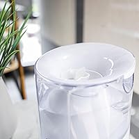 Vista 4 de Crane x HALLS Humidificador de niebla caliente 2 en 1 e inhalador de vapor, 0.5 galones, azul y blanco