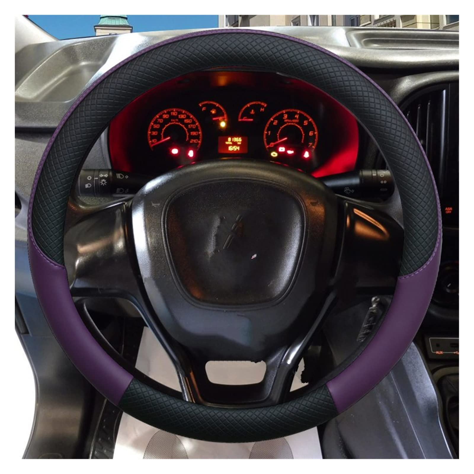 Coprivolante Per Auto In Pelle Per Fiat Doblo Ducato Strada