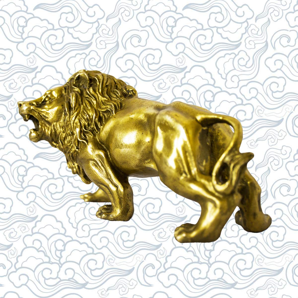 アフリカの工芸品（ライオンに乗る人） アフリカの工芸品（ライオンに乗る人）