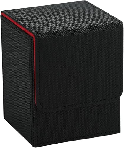 MTG Caja de cubierta para Commander Display, caja de cartas para 100 tarjetas de doble manga, caja de almacenamiento de tarjetas Magic Commander TCG