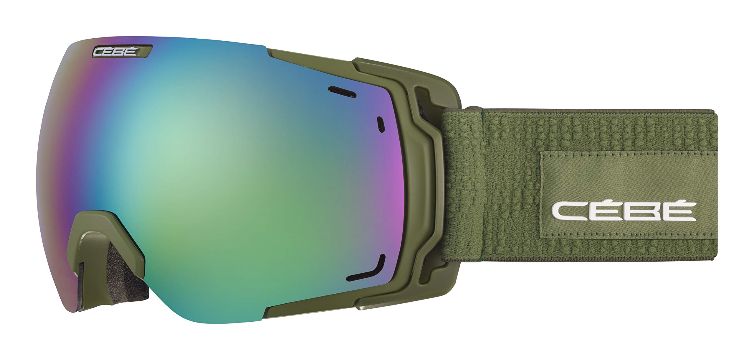 Cébé Fateful Masques de Ski Matt Adulte Unisexe Large, Matte Olive Green