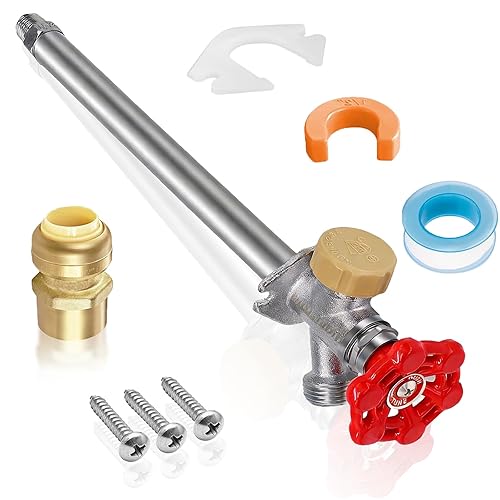 12 Inch Anti-Siphon Frost Free Sillcock Valve Multiturn 1/2 Inch