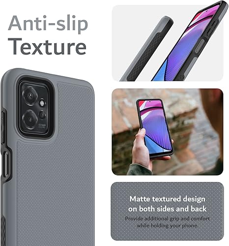 Miniatura 5 de TUDIA MergeGrip - Funda protectora diseñada para Motorola Moto G Power 5G 2023 XT2311, no compatible con Moto G 5G 2023, de grado militar, de doble