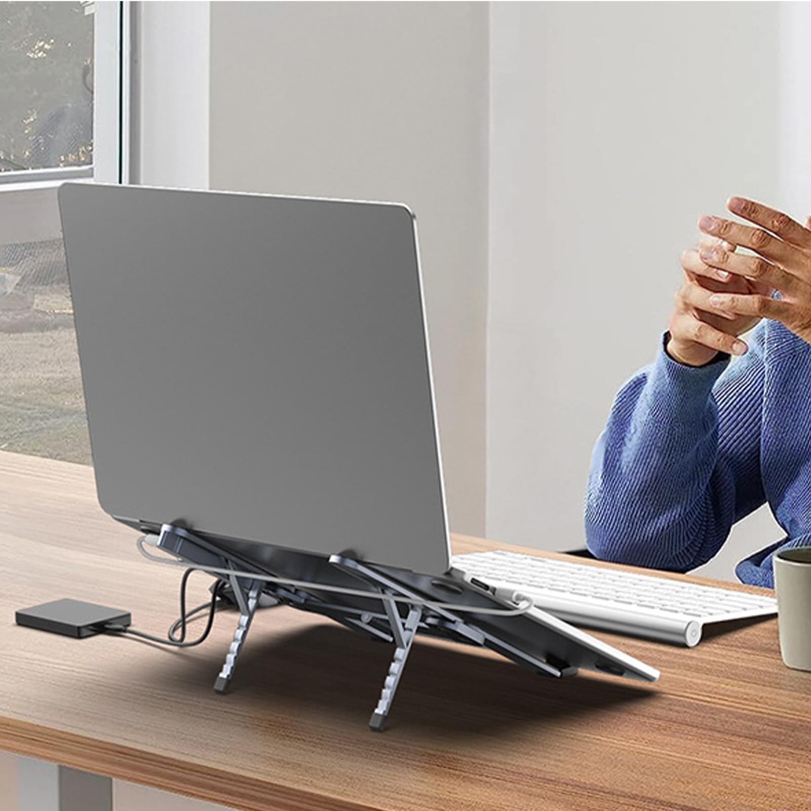 Na Laptopa Z Dokującą Stacją Wentylowane Chłodzenie Na Tableta Z USB Hub