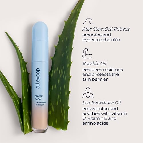 Miniatura 5 de Alleyoop Maquillaje corrector facial de juego, cobertura ligera a media, corrector debajo de los ojos, para manchas, a prueba de arrugas e