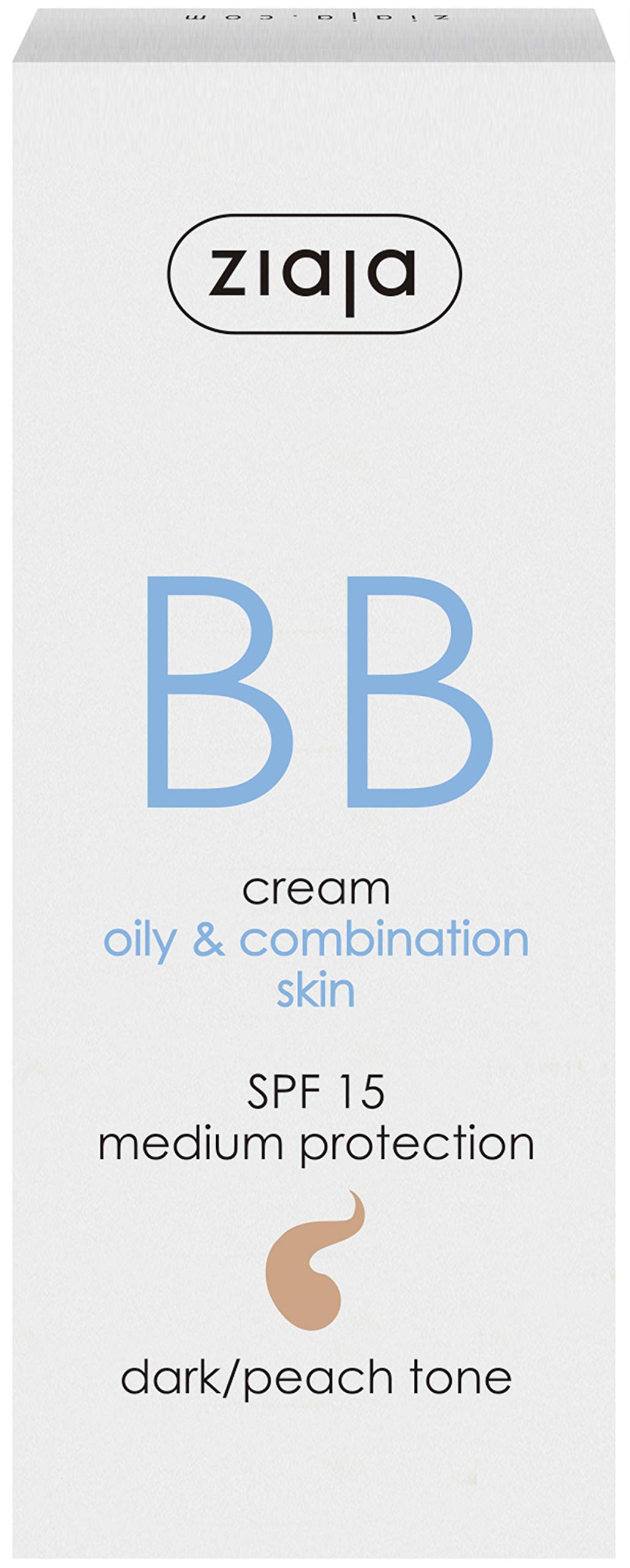 ZIAJA krem pielęgnacyjny, Bb Cream Pieles Grasas Y Mixtas Spf15 Tono Oscuro - 50 Ml