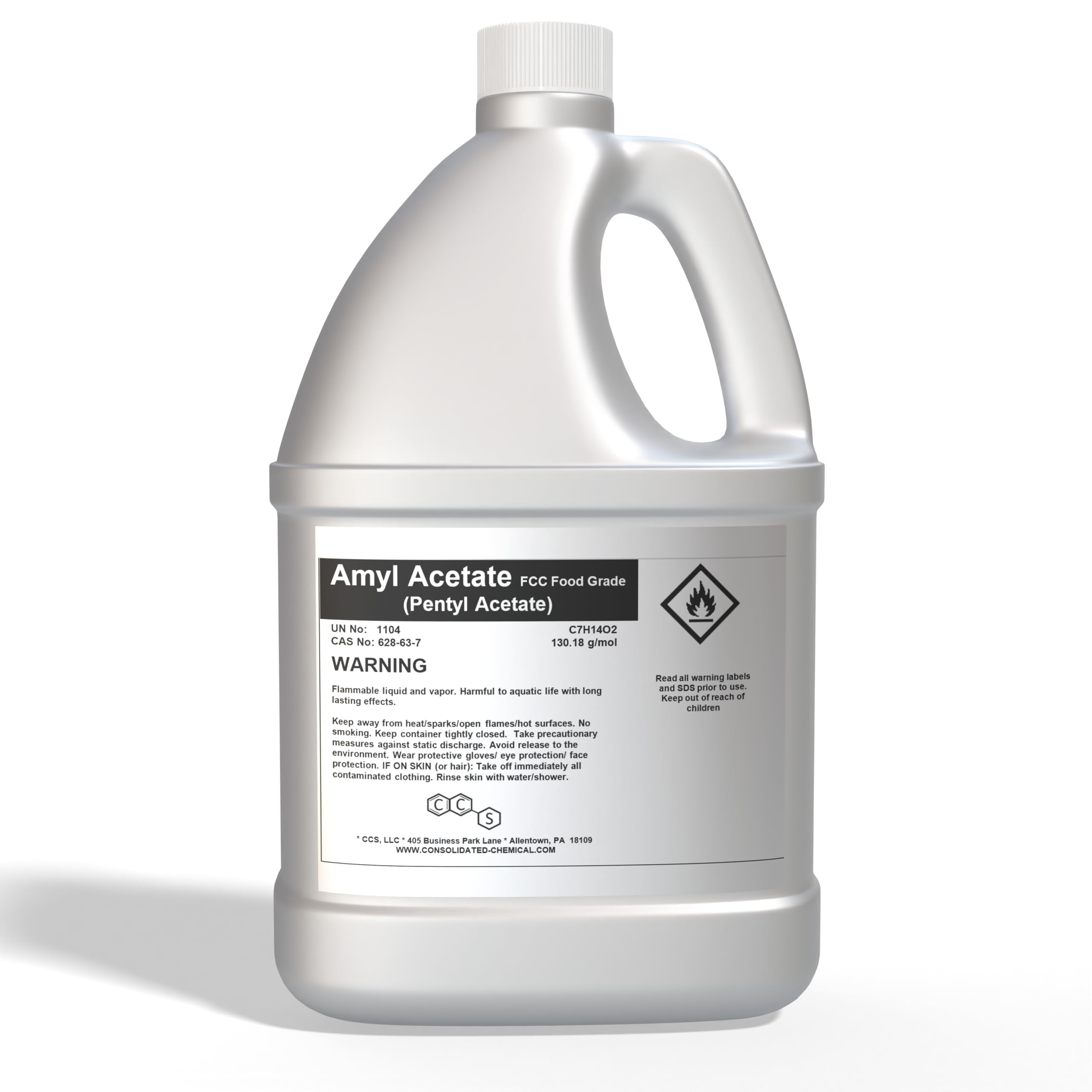 Amyl Acetate 99% (FCC Food Grade) - High-Quality Industrial and Laboratory Grade Solvent (1 Gallon)