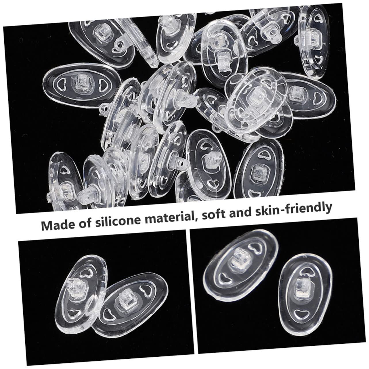 Plaquettes Nasales En Silicone Pour Lunettes – 30 Paires Antidérapantes Transparentes, Coussinets Confortables Compatibles Lunettes De Soleil Vue, Accessoires Pratiques Pour Usage Quotidien