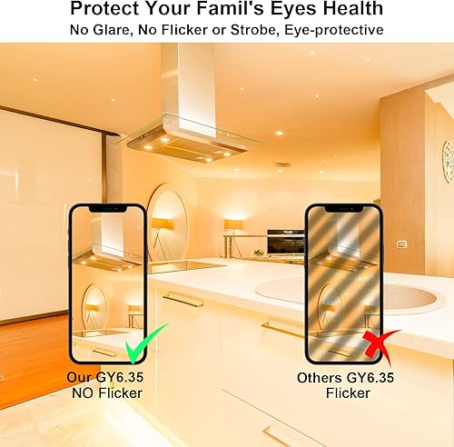 Miniatura 7 de GY6.35 Bombillas halógenas transparentes de 120 V 35 W, 2 pines, base bi-pin T4 JC G6.35 bombilla de cápsula, regulable 2700 K blanco cálido de 2