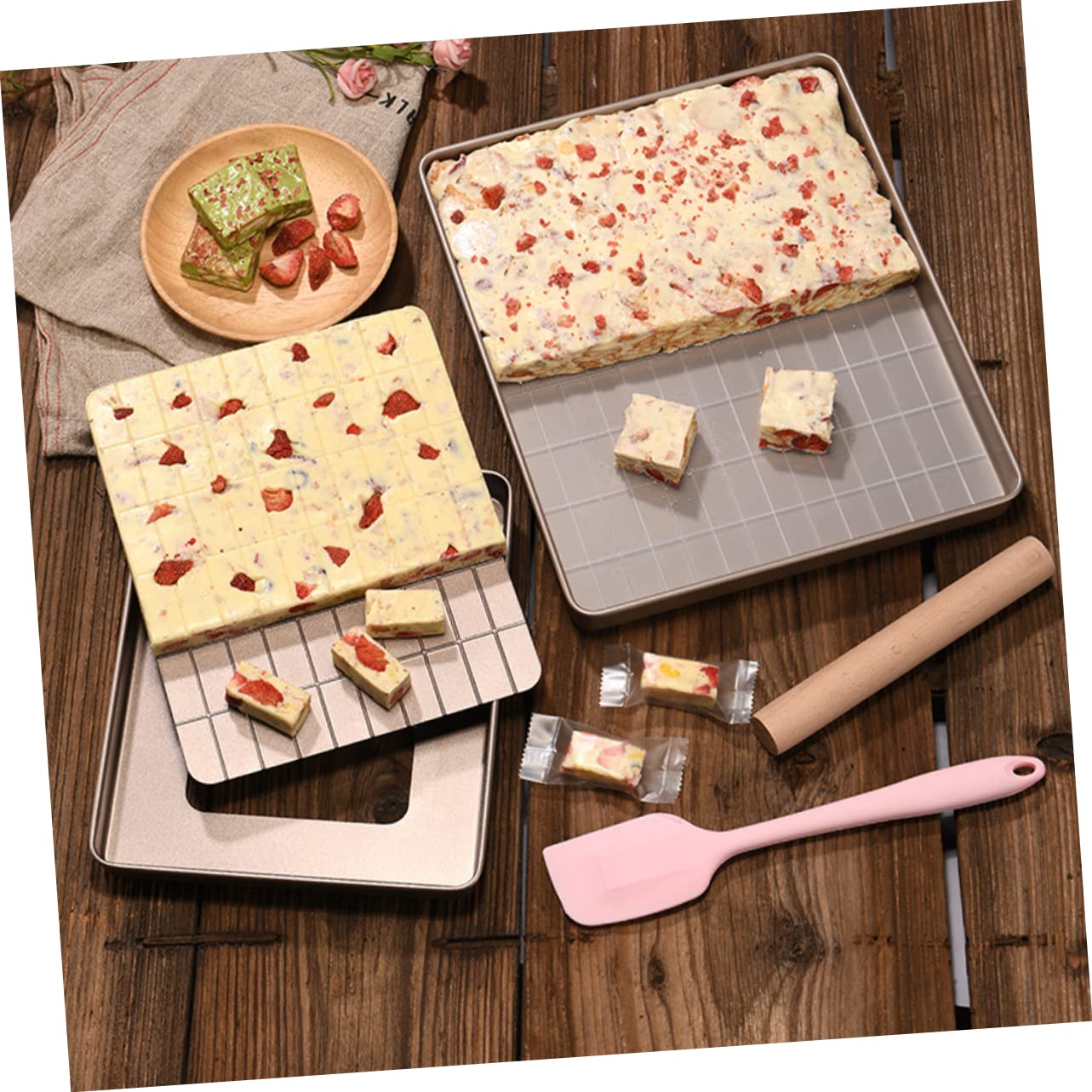 MAGICLULU Mikrowellen-crisper-pfanne Gebäck-backzubehör Schneeflocken-crisperform Crisp-form Diy-crisperform Nougat-gebäckwerkzeuge Gebäck-backform Backwerkzeug Reusable Nougat Form