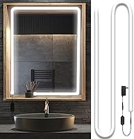 Hollywood Style LED Vanity Mirror Lights - 10FT Dimmable 6000K Strip, Self-Adhesive Waterproof for Makeup & Bathroom Mirrors