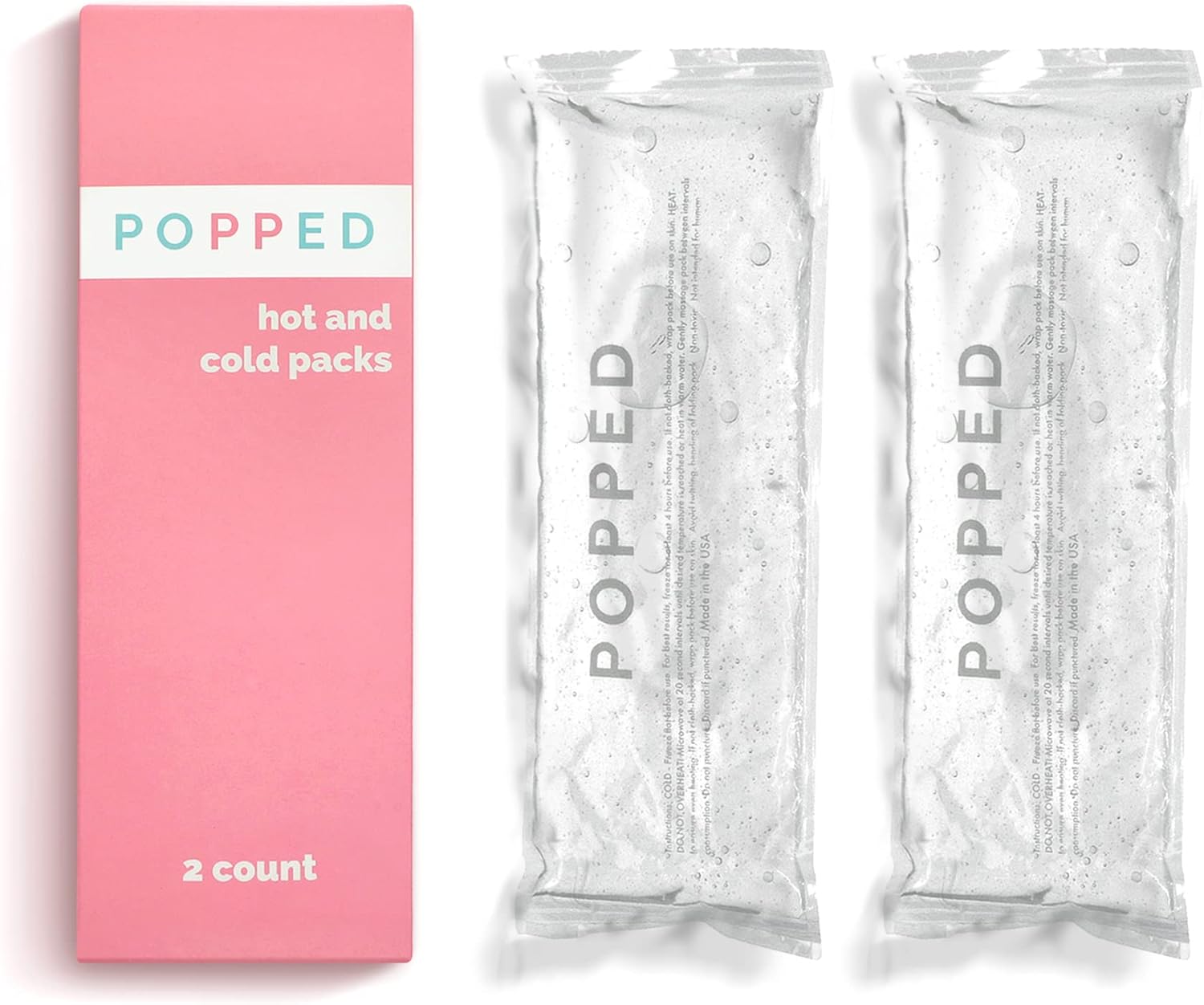 Popped Reusable Hot and Cold Packs Perineal Ice Packs for