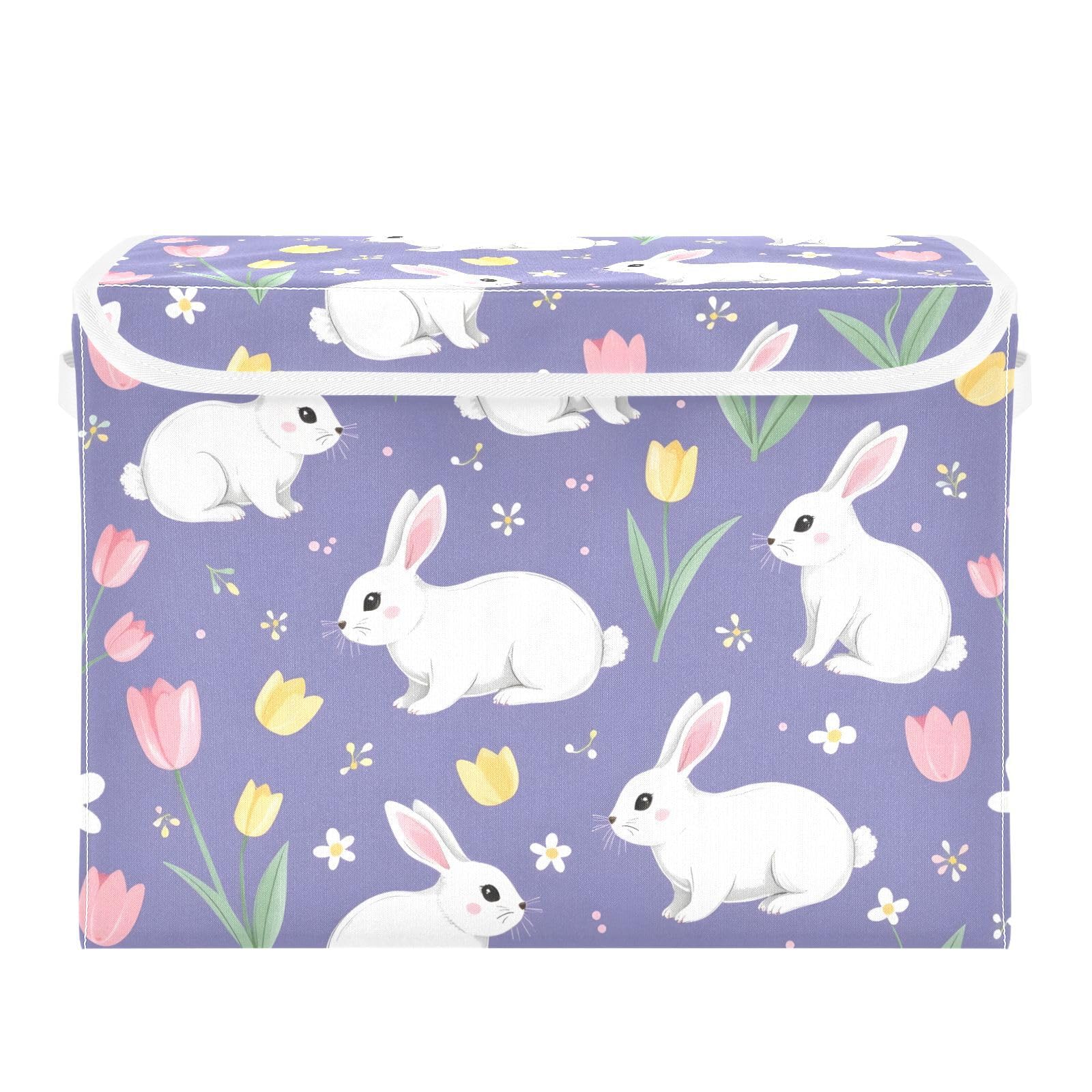 Paniers de rangement pour jouets et placard de chambre à coucher motif fleurs