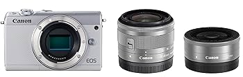 【美品】CANON キャノン EOSM100 ホワイト カメラ Amazon | Canon ミラーレス一眼カメラ EOS M100 ダブルレンズ