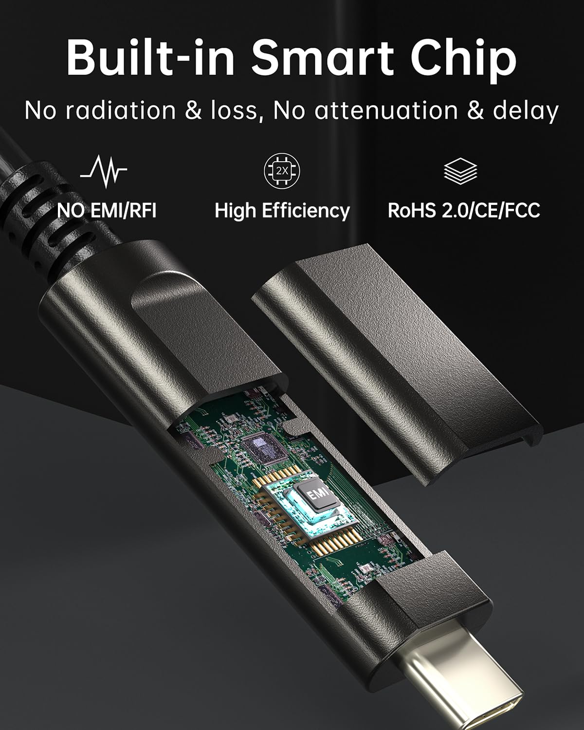 Amazon.co.jp: huaham USB A - USB C 光ファイバケーブル 33フィート