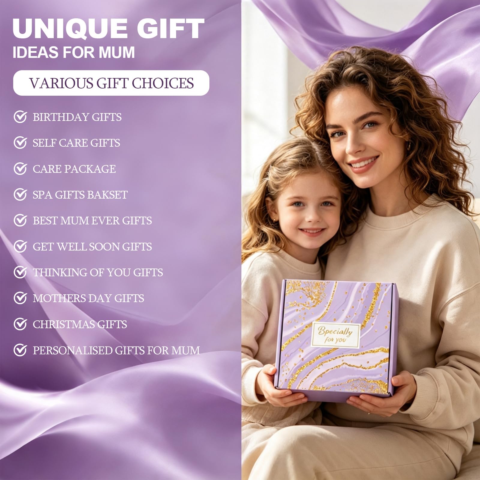 GAESHOW Cadeau femme anniversaire, 9 ensembles de bain spa pour elle