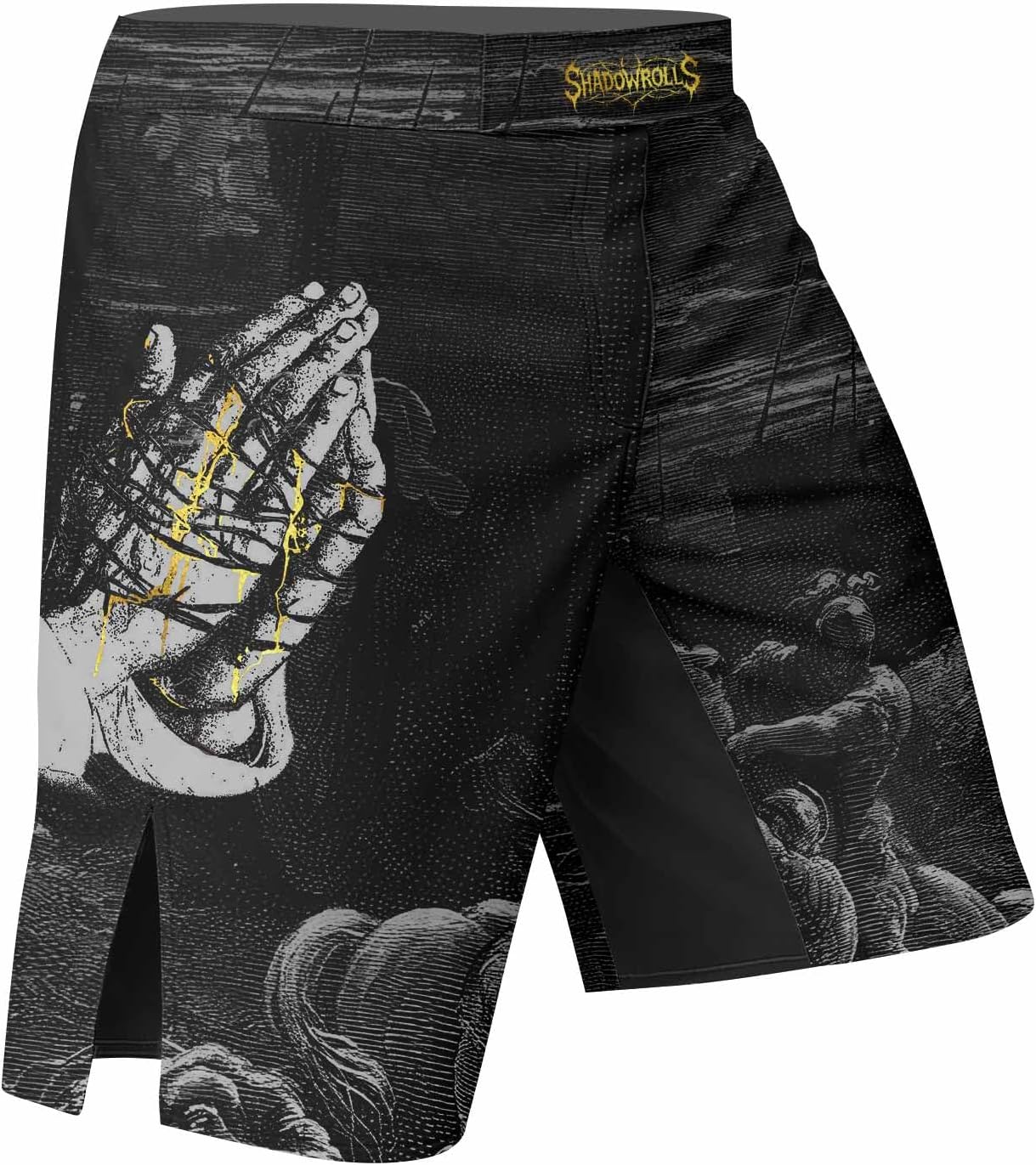 Christian Fight Shorts for Men – Faith-Inspired MMA & BJJ Shorts for Grappling, Muay Thai, Boxing & Training
