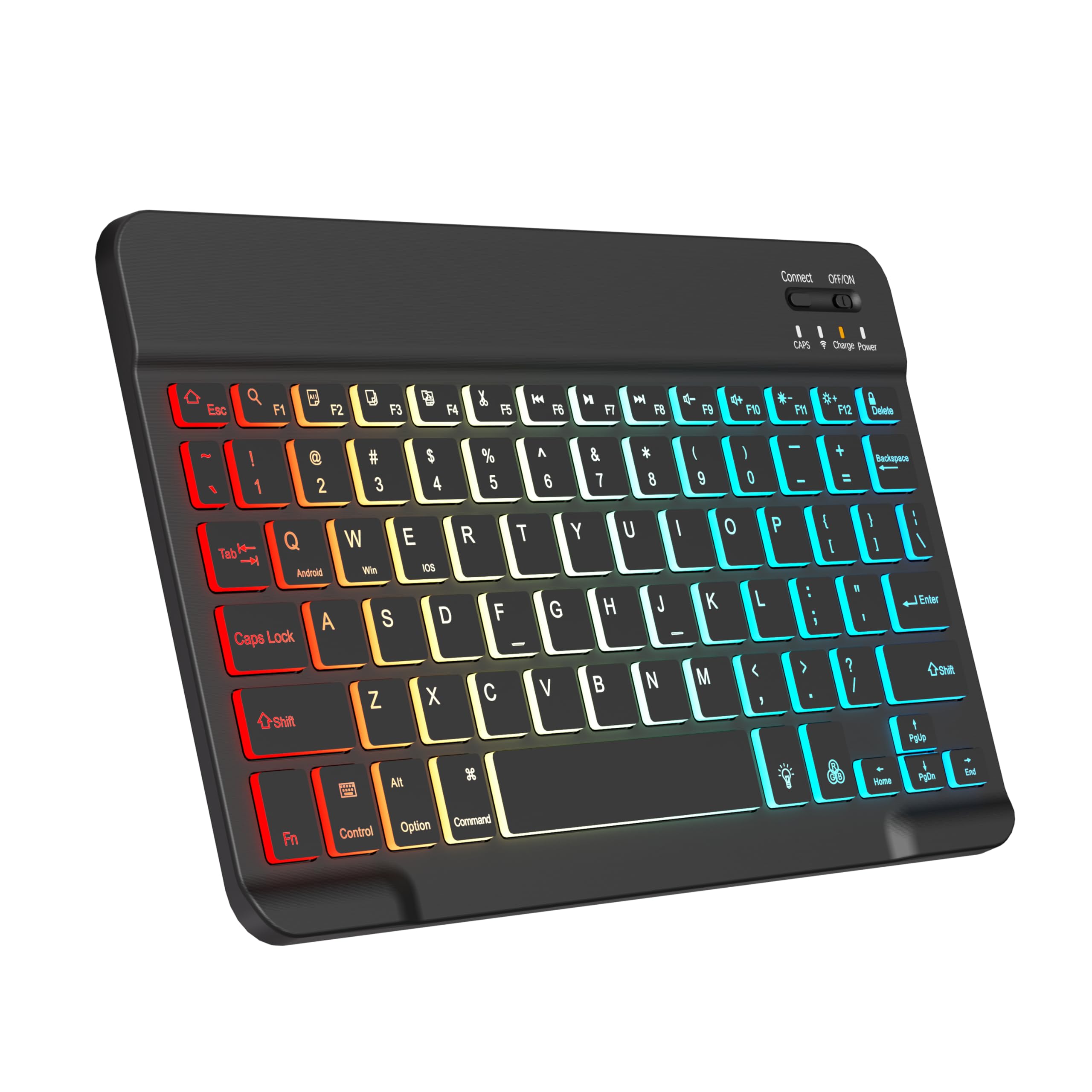 7-Color Backlit Bluetooth Keyboard for iPad Pro 13/12/11/10/9/8/7