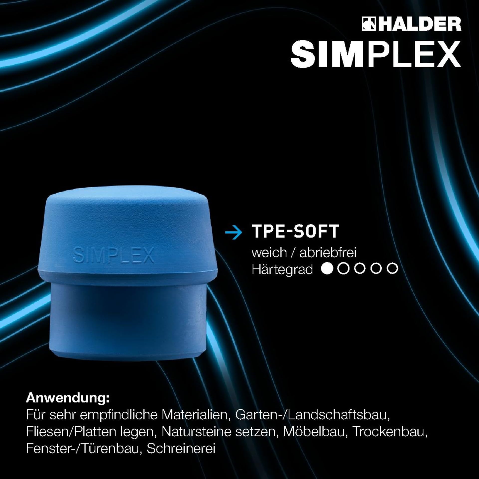 HALDER Aktionsbox Dreamteam Innenausbau SIMPLEX-Schonhammer TPE-soft Superplastik SECURAL-Schonhammer 3117s003