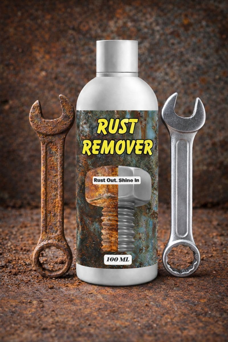 Hot Sellling Rustt Remover Liquid for Iron & Metal | Fast Acting Anti-Rust Formula | Deep Rust Cleaner for Tools, Bolts, Nuts, Gate & Grill | Limited Stock – Order Now | 100ML x 2 Pack-picture-18