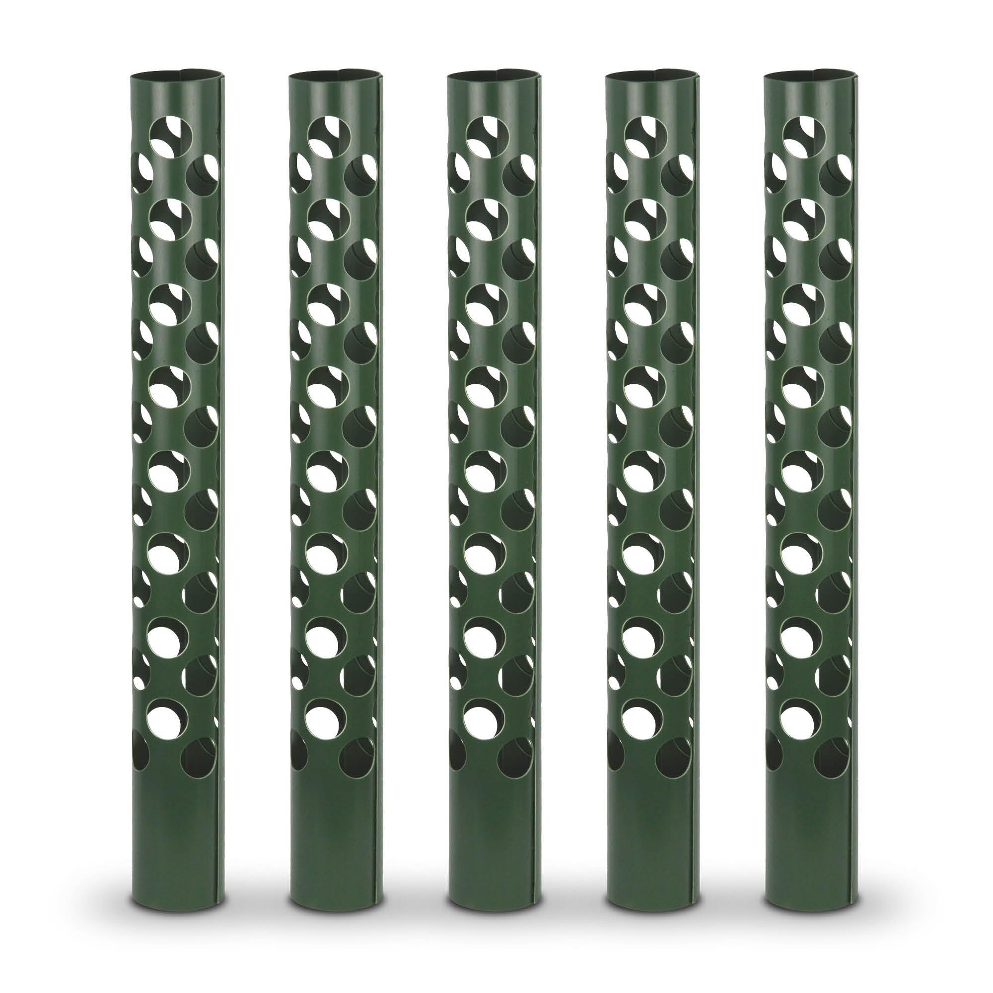 blizz-z Baumschutz Wild-Verbiss grün (Höhe 120 cm), Durchmesser: 85 mm (5 Stück) | Stamm-Schutz, Rindenschutz, Vermeidung Wildtier Fraßschäden bei Nadel- und Laubbäumen | Made in Germany