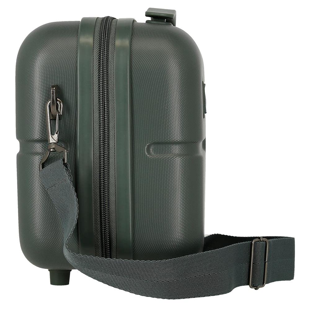 Pepe Jeans Accent Neceser Adaptable con Bandolera Verde 29x21x15 cms Rígido ABS 9,14L 0,84 kgs