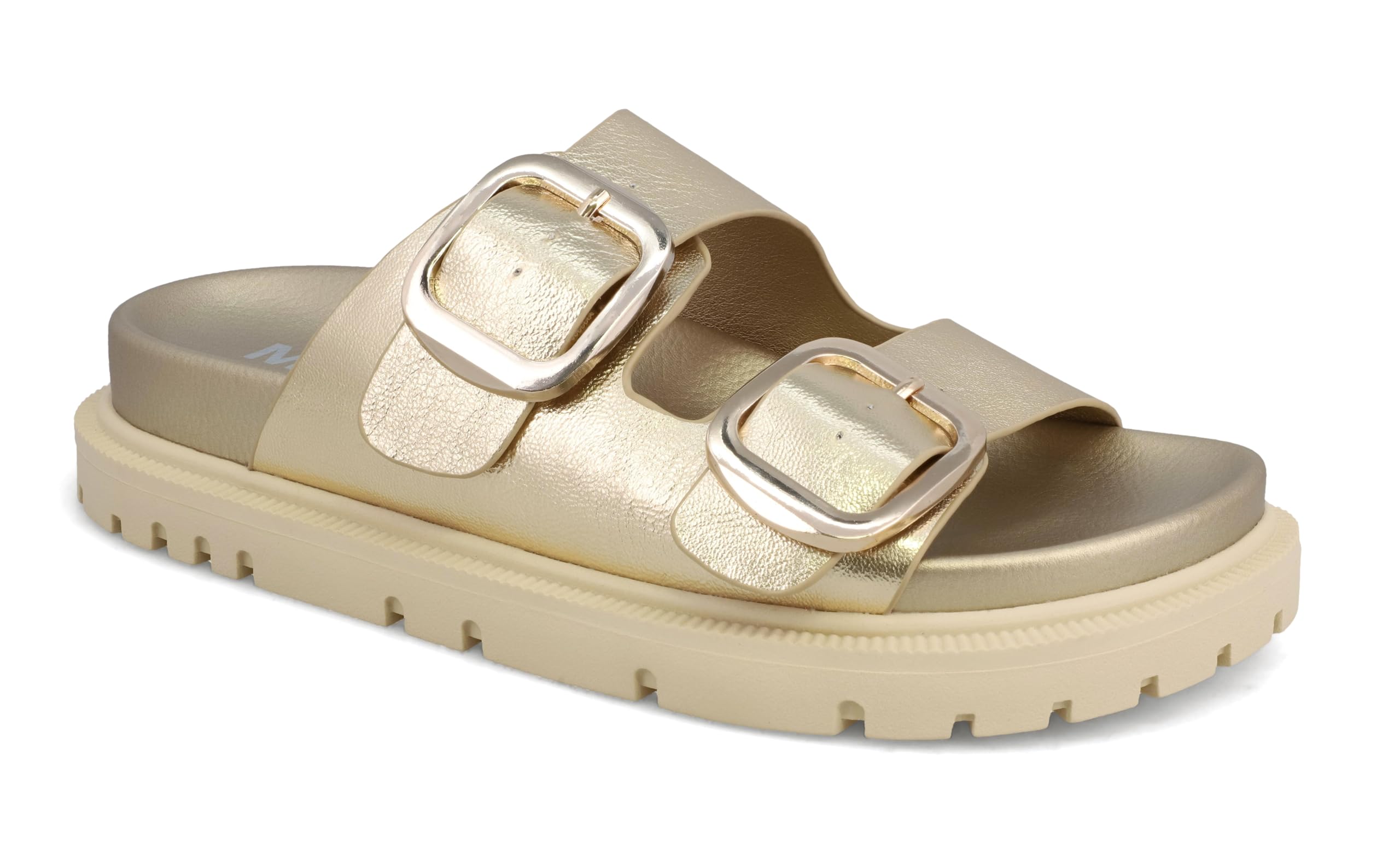 MIA Women's Gen Double Buckle Slide Sandals