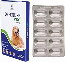 Medfly Healthcare Defender Pro Deworming Tablet for Dogs of All Life Stages (Pack of 1) | Natural & Herbal Ingredients | Effective Formula to Kill & Expel Parasites | 10 Tablets Per Pack