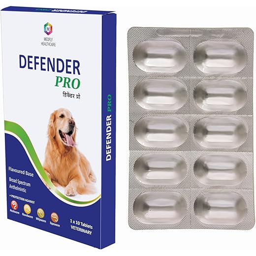 Defender Pro Deworming Tablets for Dogs 10 Tablets