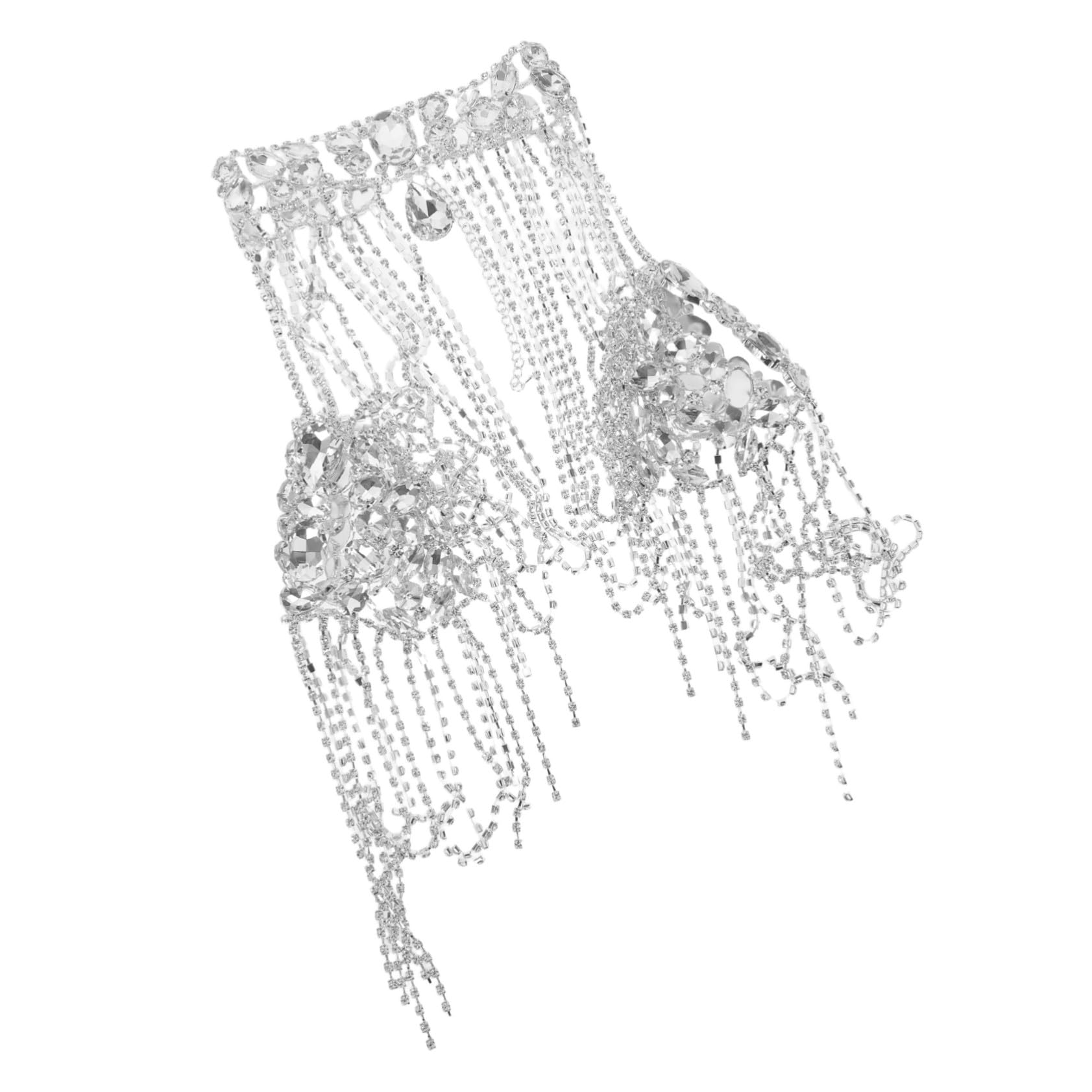 OUNONA Cadena De Hombro Borla Brillante Collar De Hombro Para Mujer Cadena Corporal De Gemas De Imitación Para Fiestas y Salidas Nocturnas